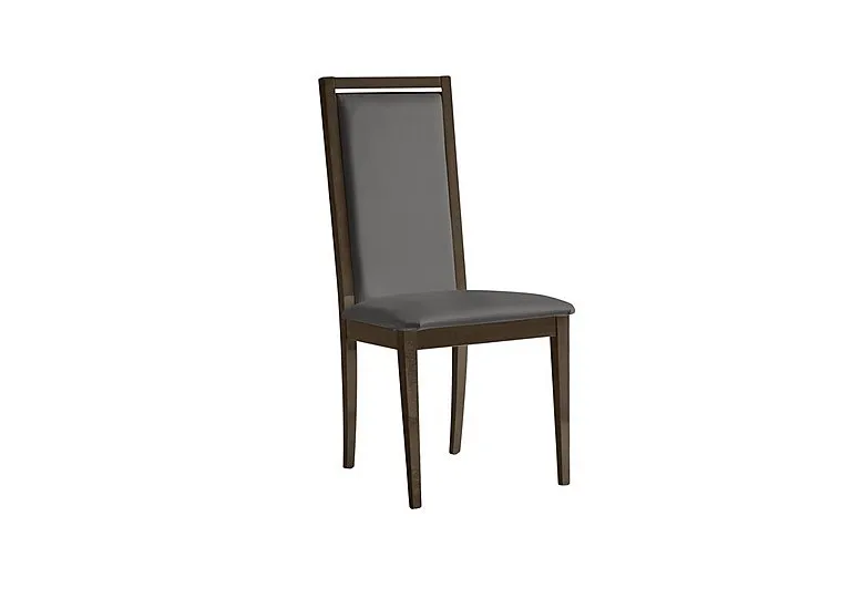Palazzo Roma Dining Chair in Dark Walnut - Aquos Dark Grey - In Time for Christmas