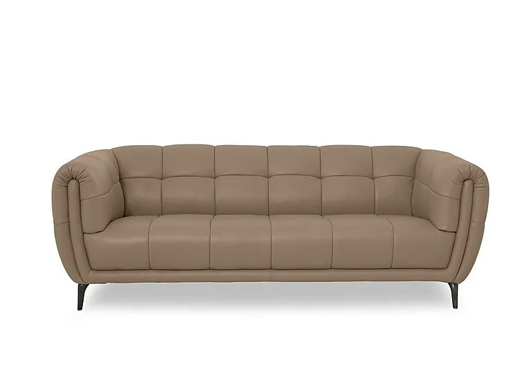 Sienna Leather 3 Seater Sofa - Montana Barley