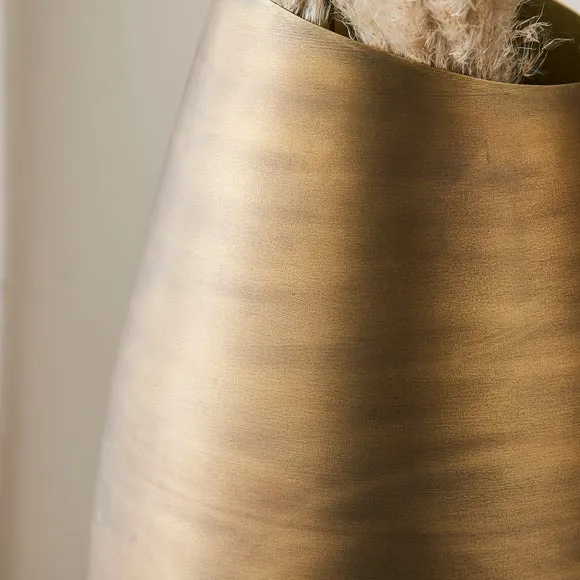 Curved Metal Bullet Vase 2