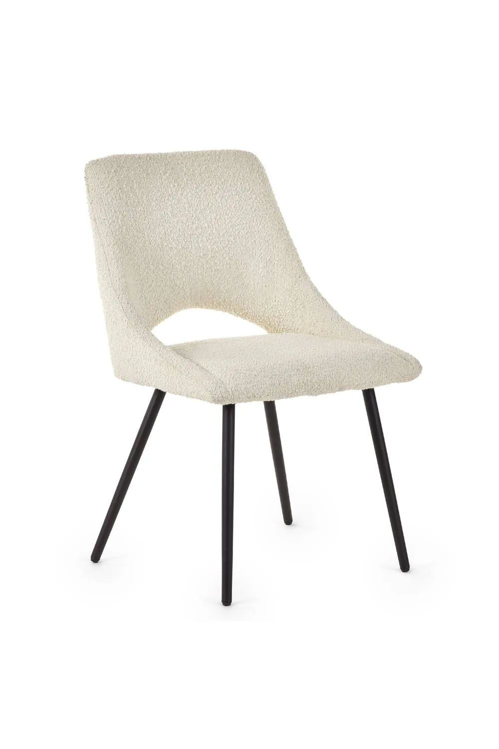 Julian Bowen Iris Upholstered Dining Chair (Set of 2) in Ivory 4