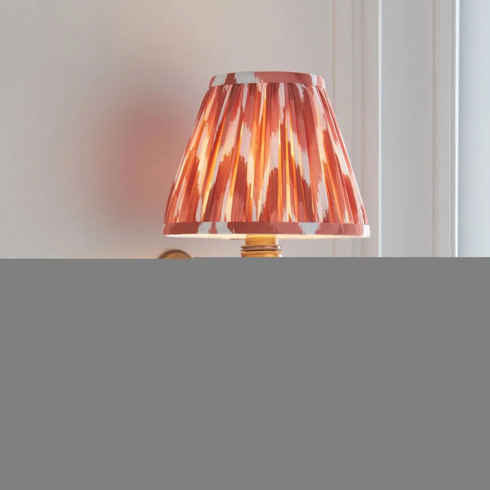 Netlighting Anvil Angle & Zigzag 16cm Wall Lamp Antique Brass Apricot Orange in Gold 4