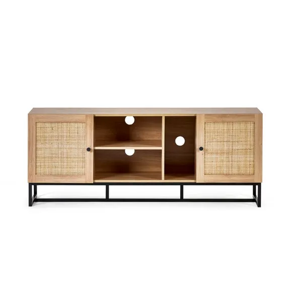 Hollis Oak TV Unit for TVs up to 67" 4