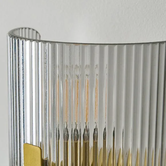 Veneto Ribbed 2 Light Wall Light 3
