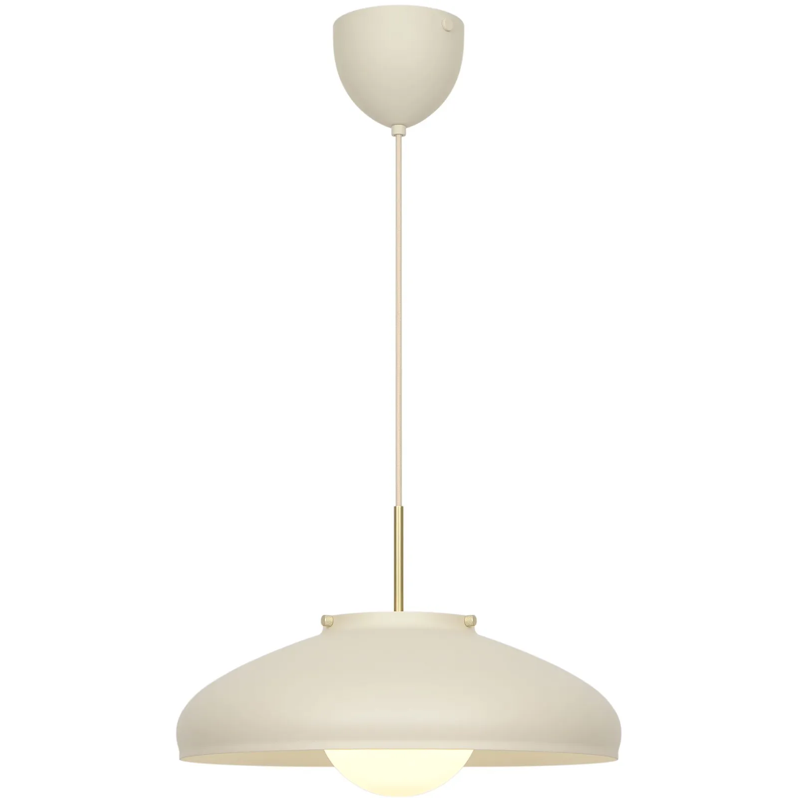 Nordlux Latif Pendant Light Beige Metal Dining Room E14 Mains 40cm
