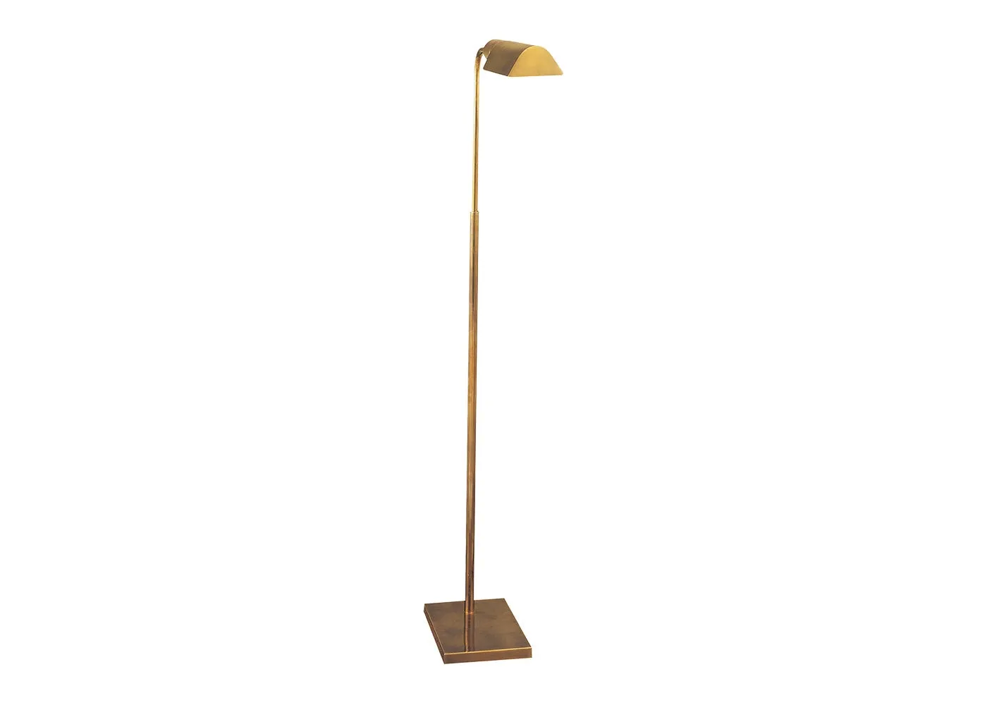 Visual Comfort Studio Adjustable Floor Lamp Hand-Rubbed Antique Brass