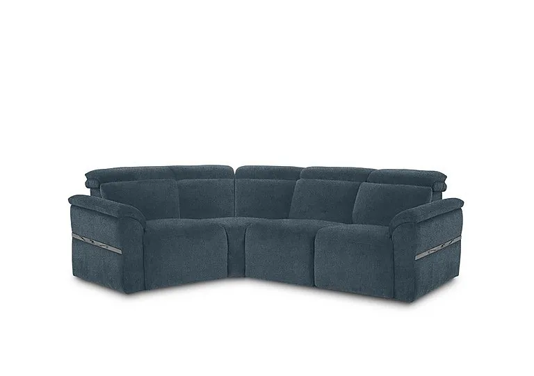 Dolomite Small Fabric Left Hand Facing Corner Sofa - Hudson Ocean