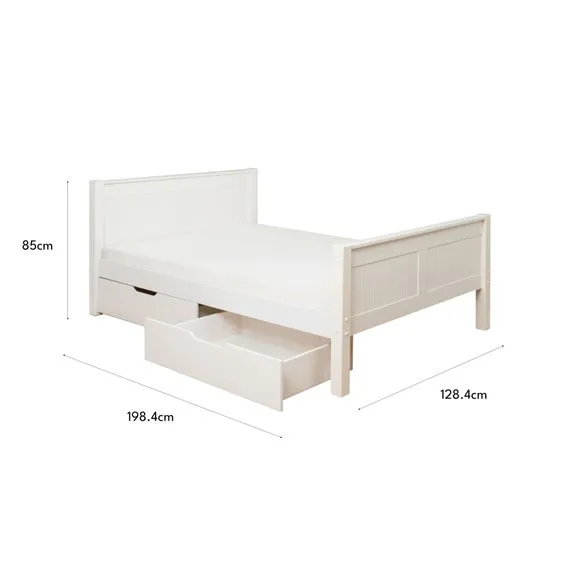 Stompa Pine Bed with 2 Underbed Drawers 5
