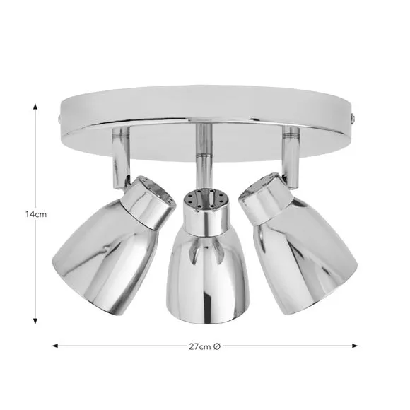 Alto 3 Light Semi Flush Spotlight 6
