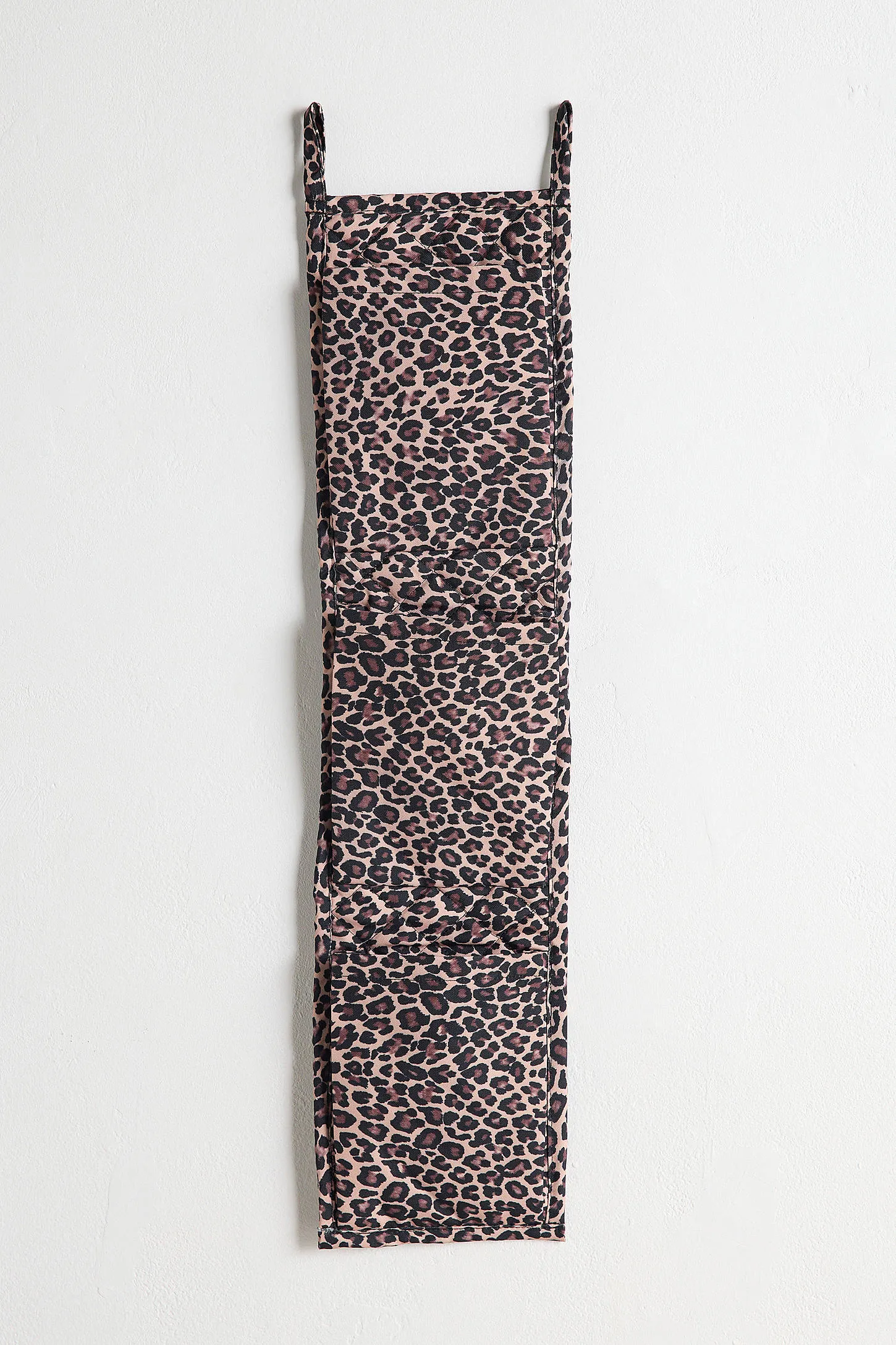 Leopard 3-Pocket Hanging Storage Organiser - Brown 2