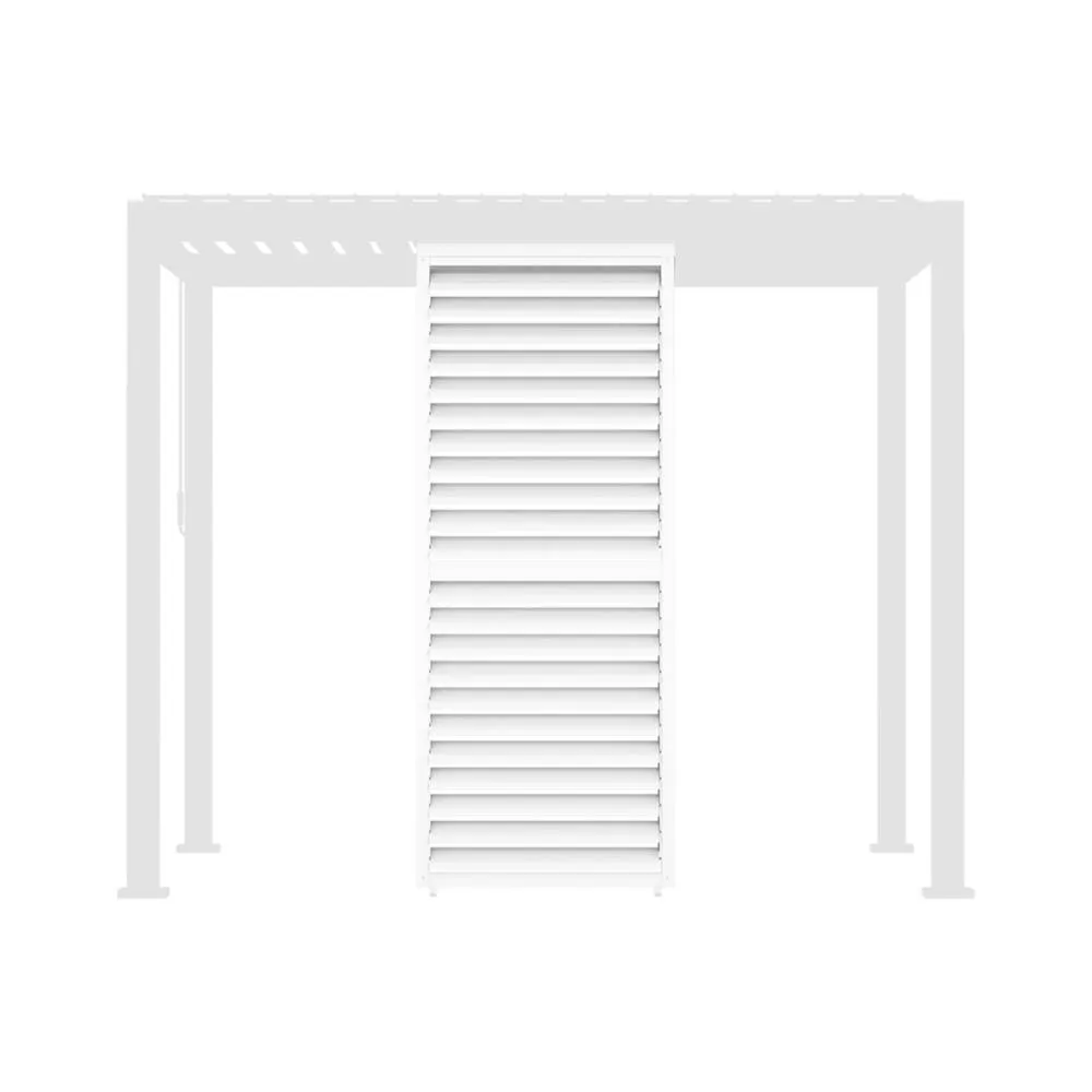 sweeek Adjustable louver panel 100cm for Triomphe pergola 3x3m V2 4x3m 6x3m in White 2