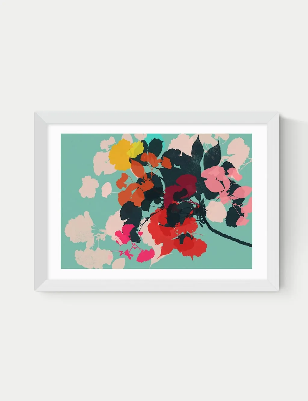 East End Prints Cherry Blossoms Framed Art White