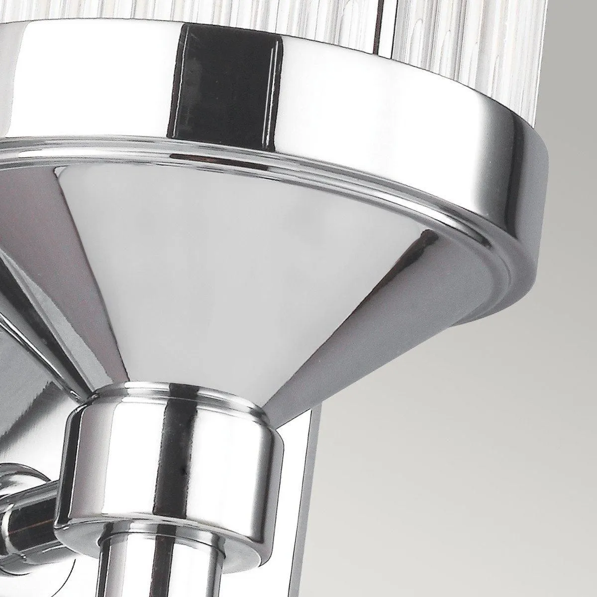 Netlighting Paulson 1 Light Indoor Wall Light Chrome IP44 G9 in Grey 3