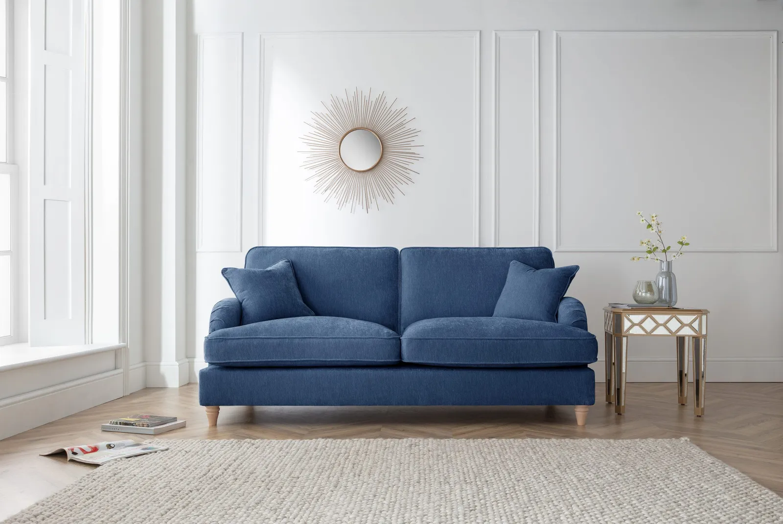 The Great Sofa Company Orla 3 Seater Sofa Manhattan Navy 1