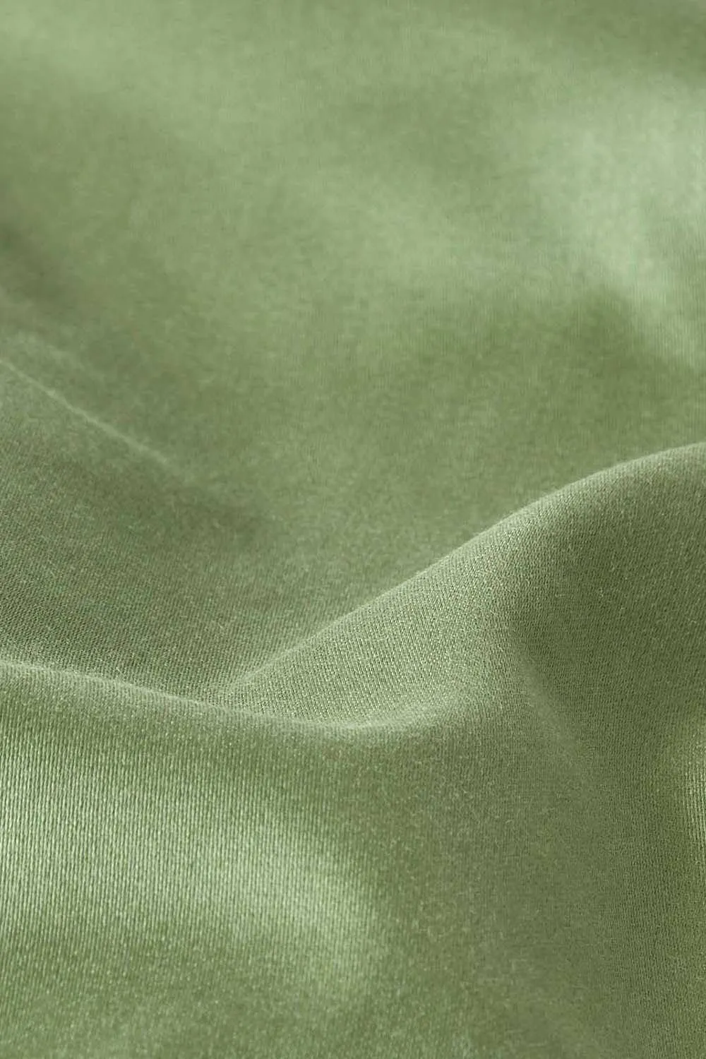 Homescapes Sateen Cotton Oxford Pillowcase 400 TC, King Size in Green 4
