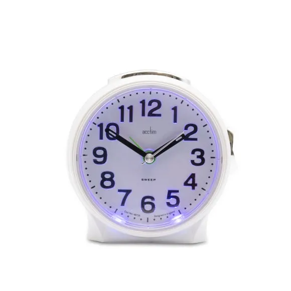 Acctim Eden Non Ticking Analogue Alarm Clock 2