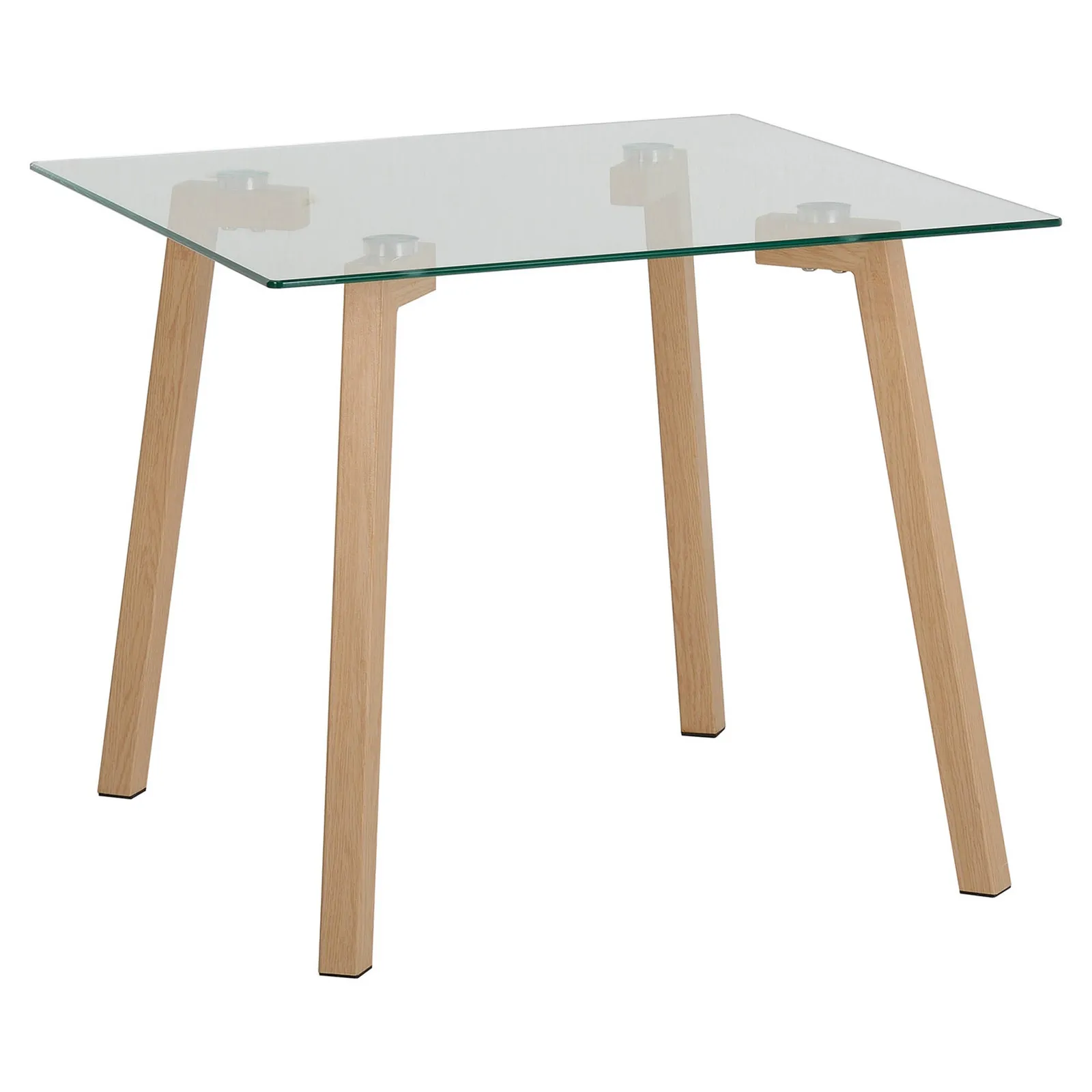 Morton Oak Effect and Glass Lamp Table Natural