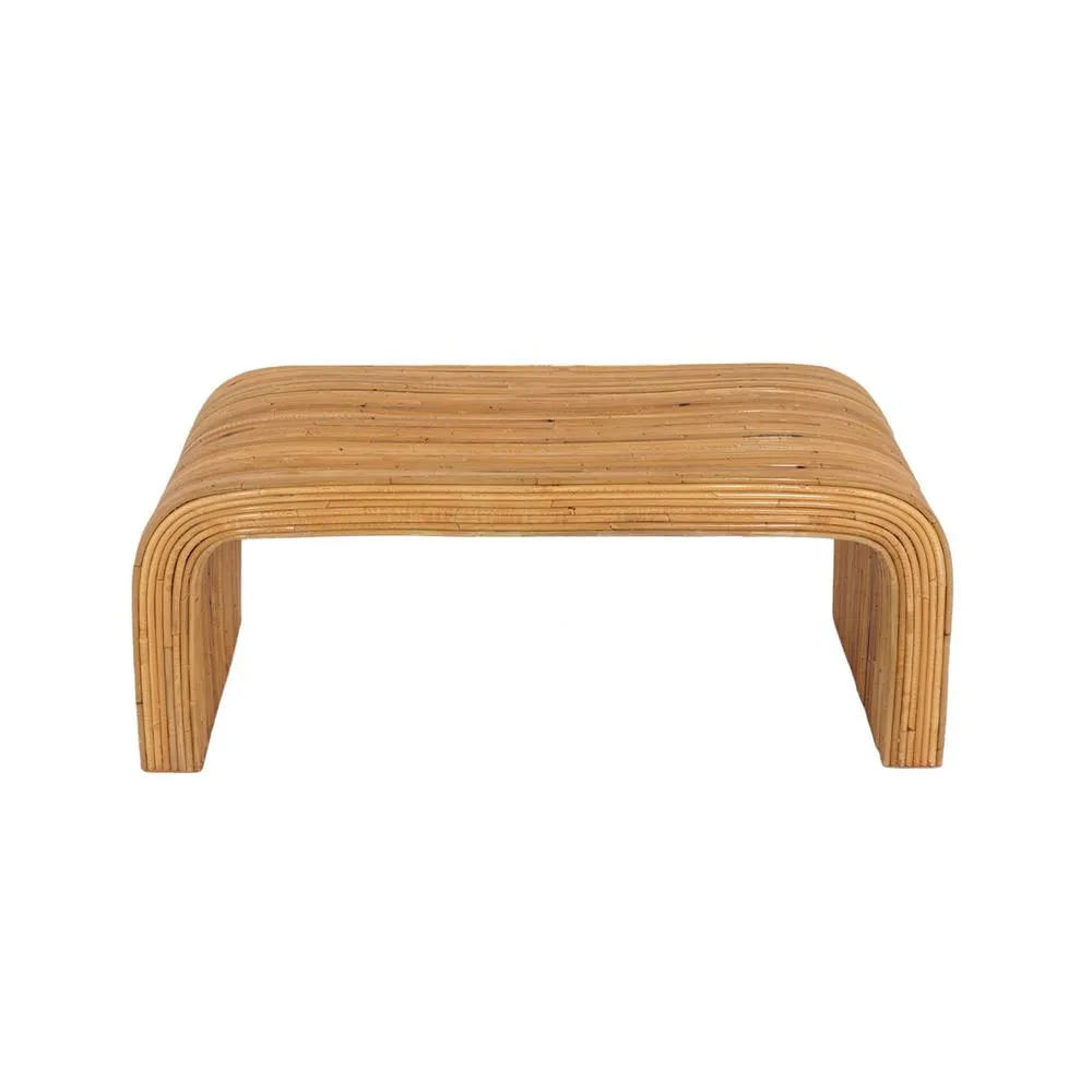 sweeek Bench, end of bed in natural rattan, 100cm in Beige 3