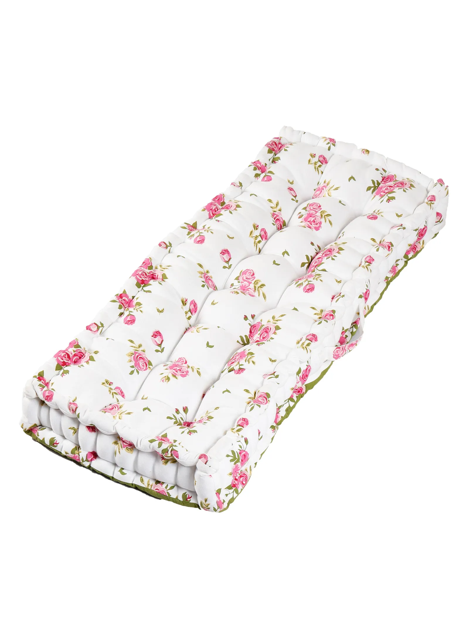 Dibor Vintage Style Pink Floral Indoor Hallway Furniture Bench Seat Pad L105cm x W42cm in Red 2