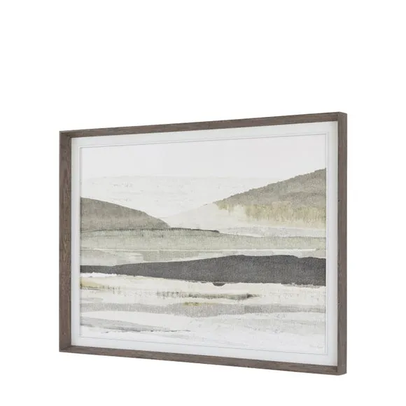 Cedar and Sage Landscape Morning Haze Framed Canvas 4