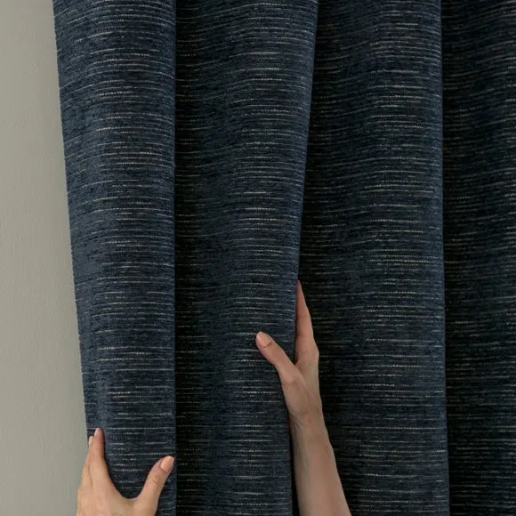 Hemmingway Chenille Eyelet Curtains 6