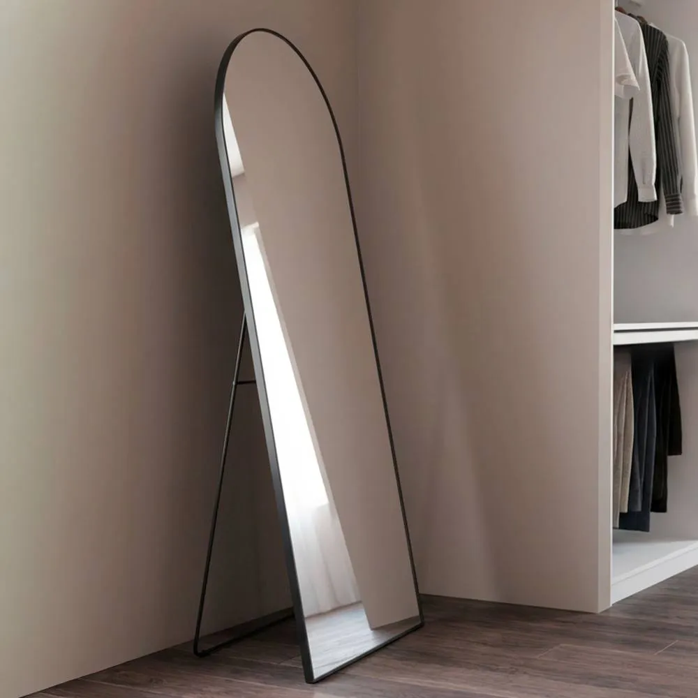 sweeek Aluminium floor mirror in Black