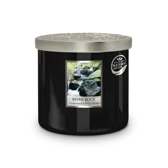 Heart and Home Ellipse River Rock Multi Wick Candle 2