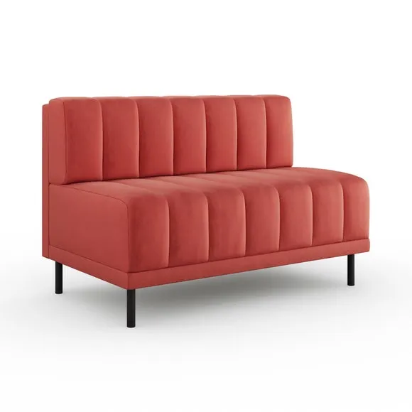 Amali Long Dining Bench, Matte Plush Velvet 6