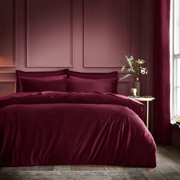 Milano Velour Duvet Cover & Pillowcase Set 1