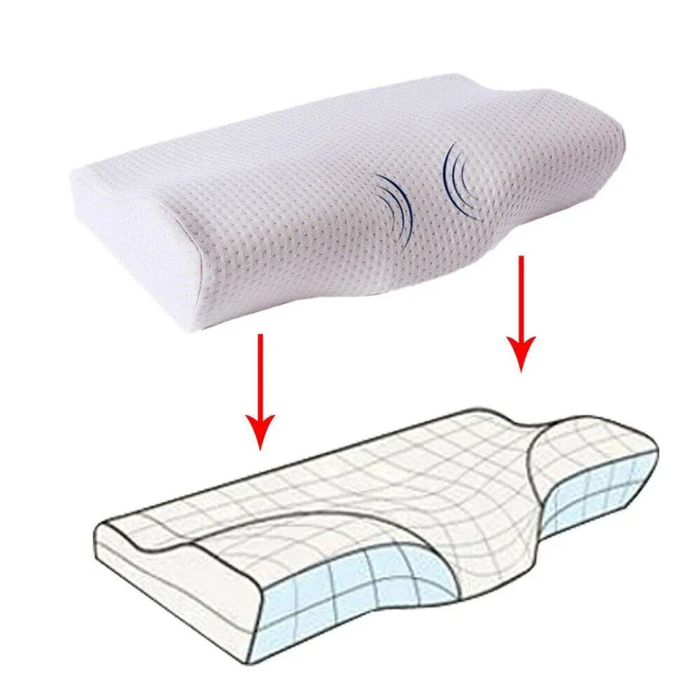 Kelvenix Orthopedic Memory Foam Pillow in White