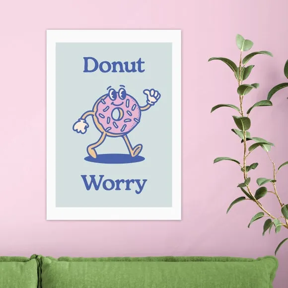 East End Prints Donut Worry Print 1